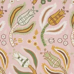 MALABAR VINE Fabric – BLUSH | Schumacher | Wallpaper Twins MALABAR VINE fabric BLUSH color by Schumacher