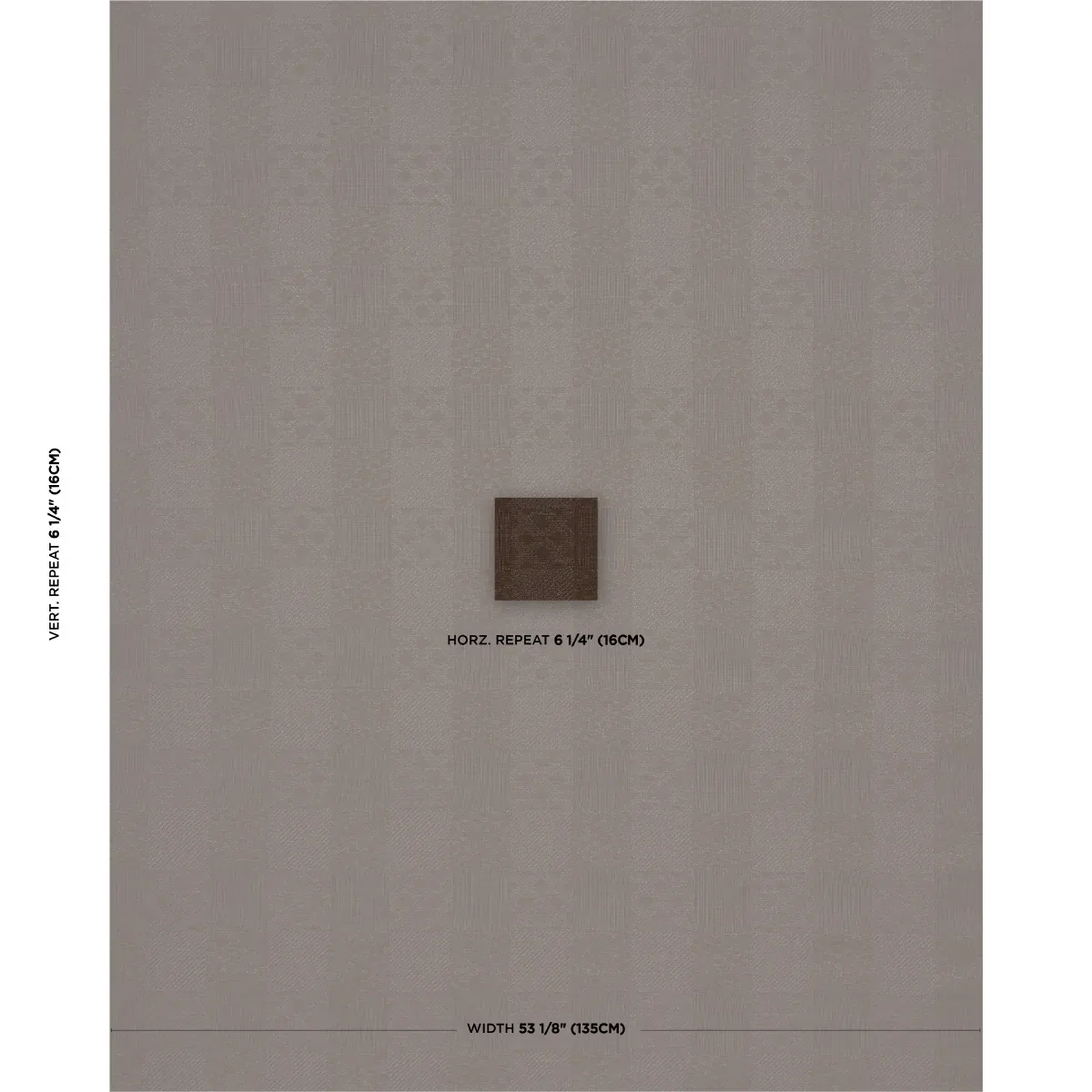 MALIA fabric CEDAR BROWN color by Schumacher