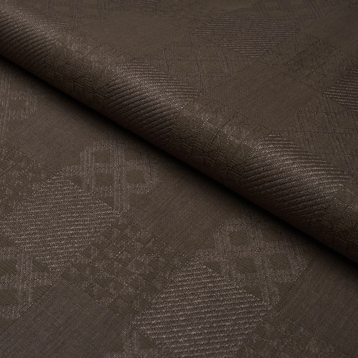 MALIA fabric CEDAR BROWN color by Schumacher