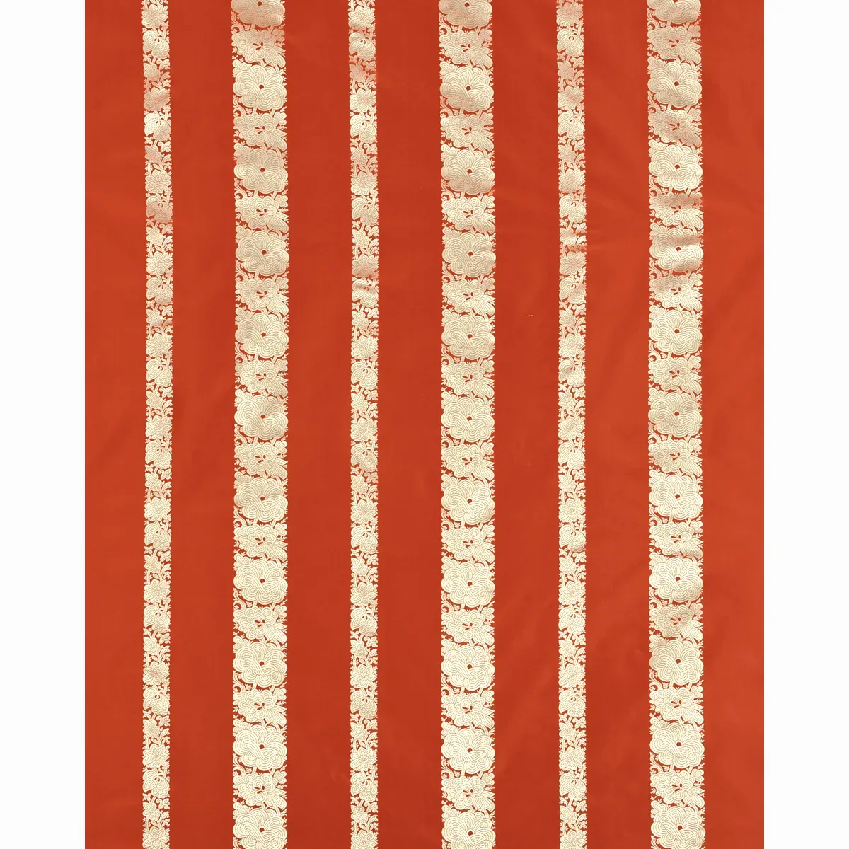 MANDARIN SILK STRIPE Fabric – CORAL | Schumacher | Wallpaper MANDARIN SILK STRIPE fabric CORAL color by Schumacher
