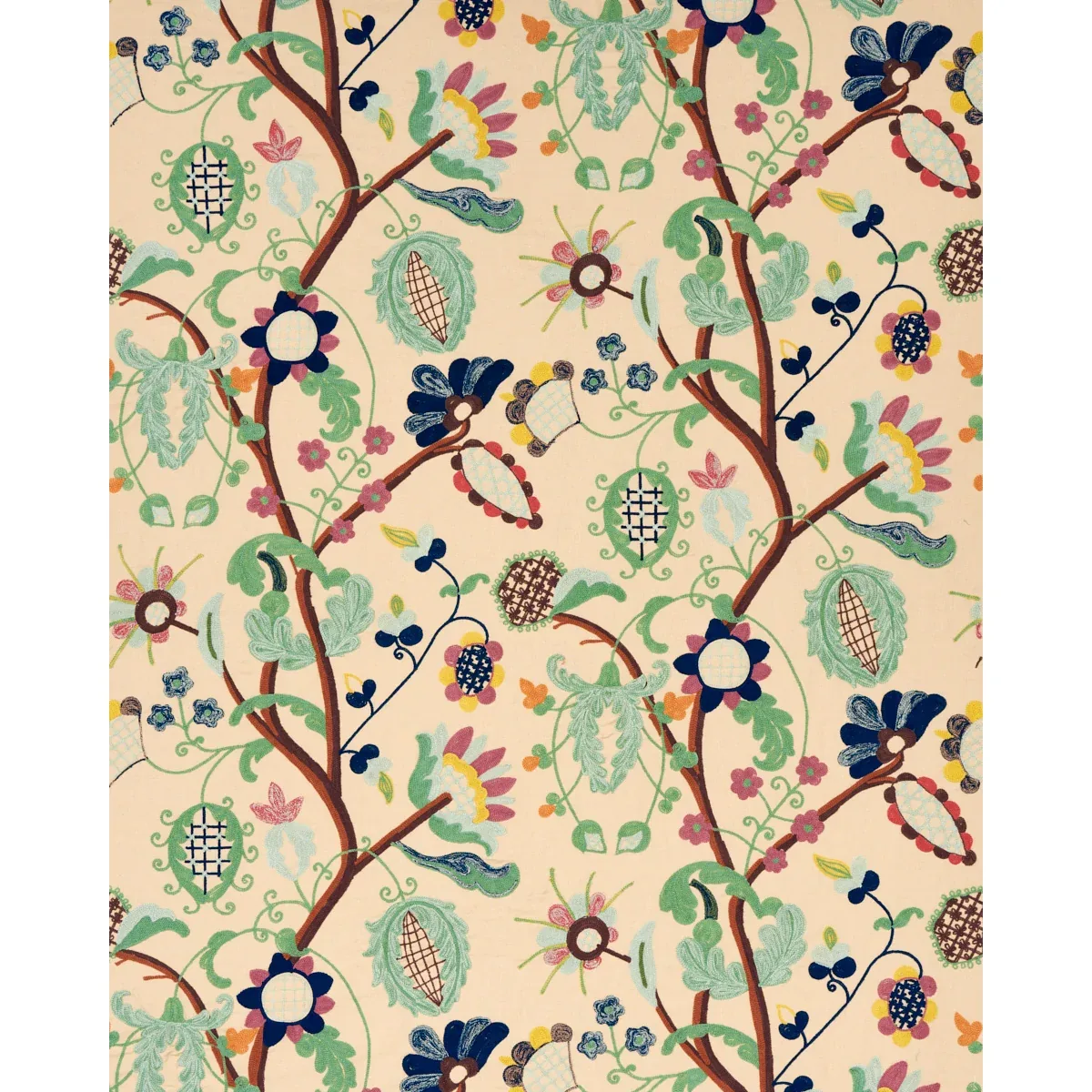 MANDEVILLA EMBROIDERY Fabric – DOCUMENT | Schumacher | Wallp MANDEVILLA EMBROIDERY fabric DOCUMENT color by Schumacher