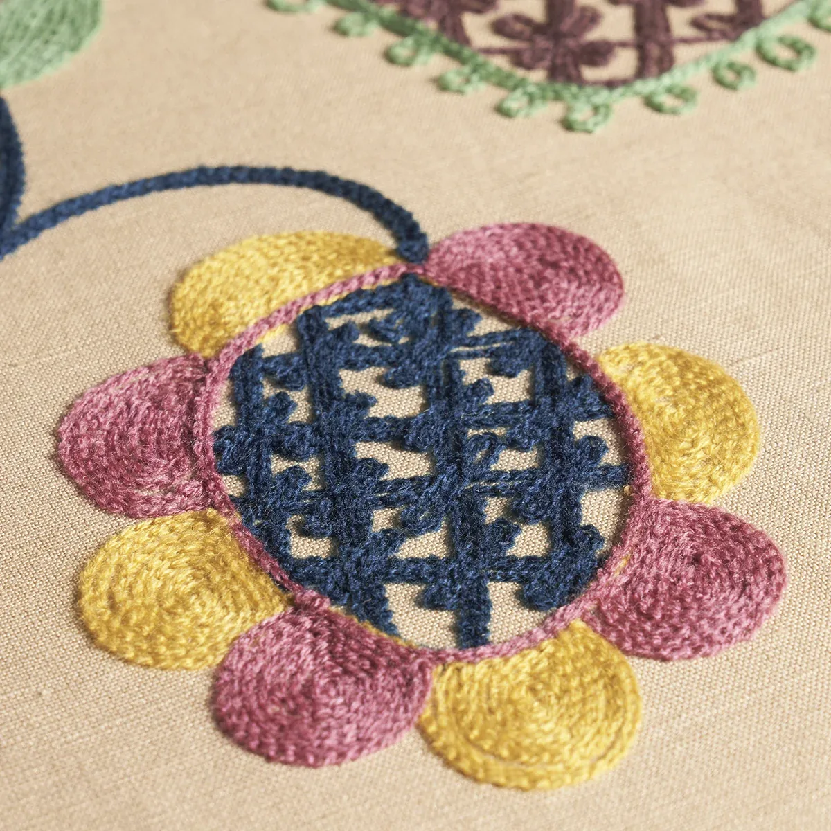 MANDEVILLA EMBROIDERY Fabric – DOCUMENT | Schumacher | Wallp MANDEVILLA EMBROIDERY fabric DOCUMENT color by Schumacher