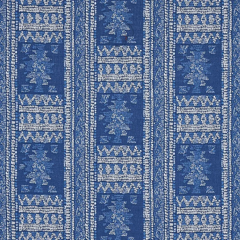 MARACENA JACQUARD fabric BLUE color by Schumacher