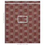 MARACENA JACQUARD fabric RED color by Schumacher