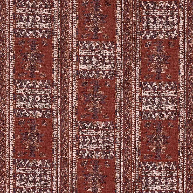 MARACENA JACQUARD fabric RED color by Schumacher
