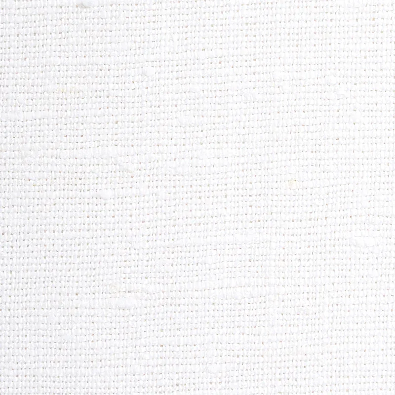 MARCO PERFORMANCE LINEN fabric BLANC color by Schumacher