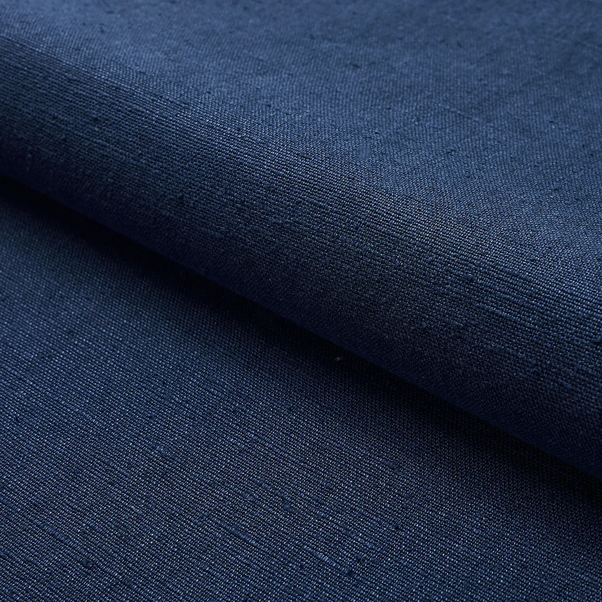 MARCO PERFORMANCE LINEN fabric INDIGO color by Schumacher