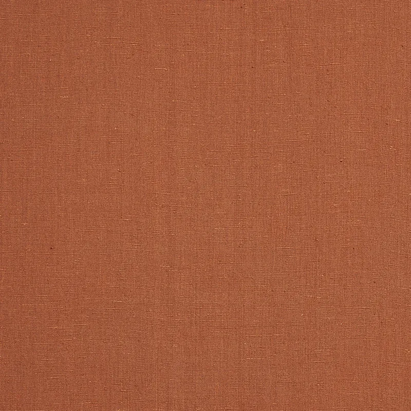 MARCO PERFORMANCE LINEN fabric TERRACOTTA color by Schumacher