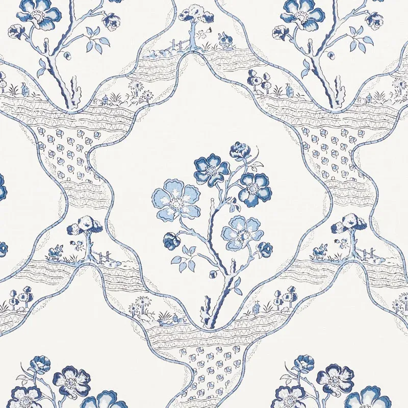 MARELLA fabric DELFT color by Schumacher