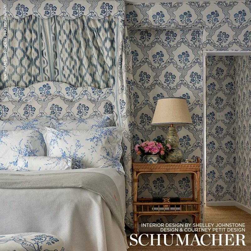 MARELLA fabric DELFT color by Schumacher