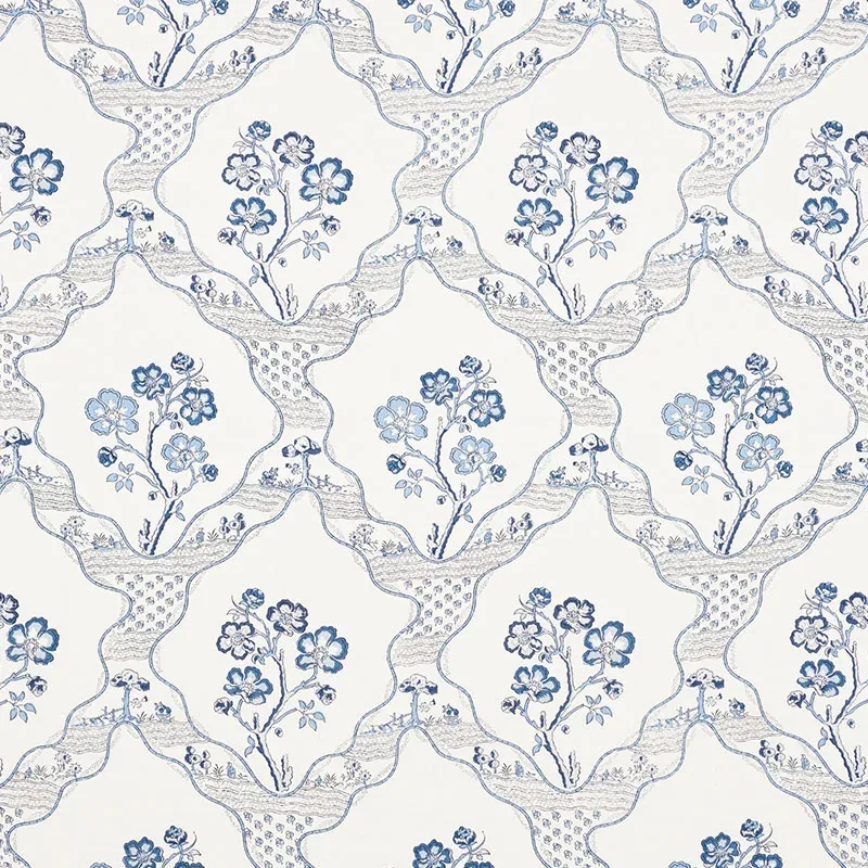 MARELLA fabric DELFT color by Schumacher