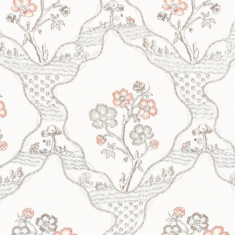 MARELLA Fabric – ROSE | Schumacher | Wallpaper Twins MARELLA fabric ROSE color by Schumacher
