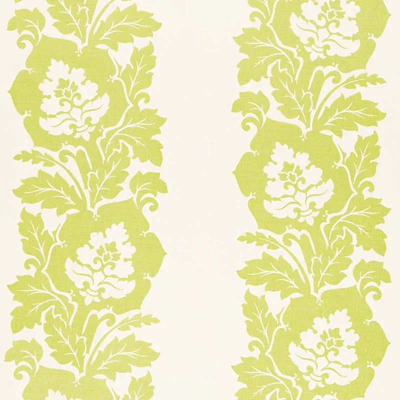 MARGATE DAMASK PRINT fabric APPLE color by Schumacher