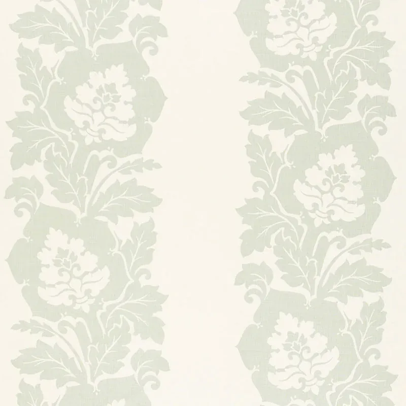MARGATE DAMASK PRINT fabric SKY color by Schumacher