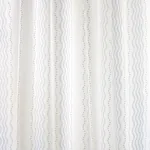 MARGOT LINEN SHEER fabric BLUE color by Schumacher