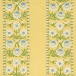 MARGUERITE EMBROIDERY fabric BUTTERCUP color by Schumacher