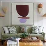 MARIETTA Fabric – BLACK | Schumacher | Wallpaper Twins MARIETTA fabric BLACK color by Schumacher