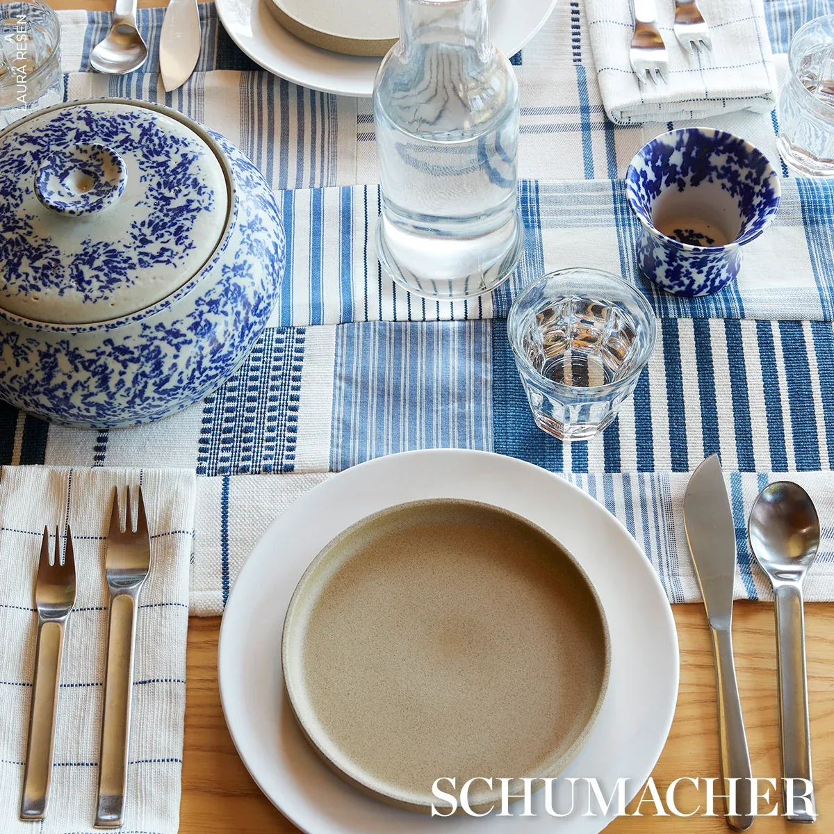 MARIETTA Fabric – NAVY | Schumacher | Wallpaper Twins MARIETTA fabric NAVY color by Schumacher
