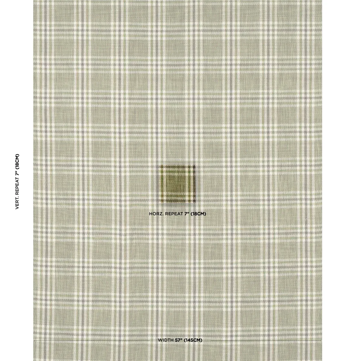 MARIGA fabric GREEN color by Schumacher
