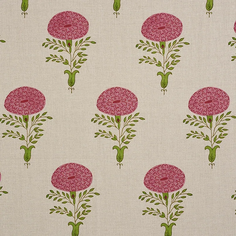 179321 | Marigold Hand Block Print – PINK
