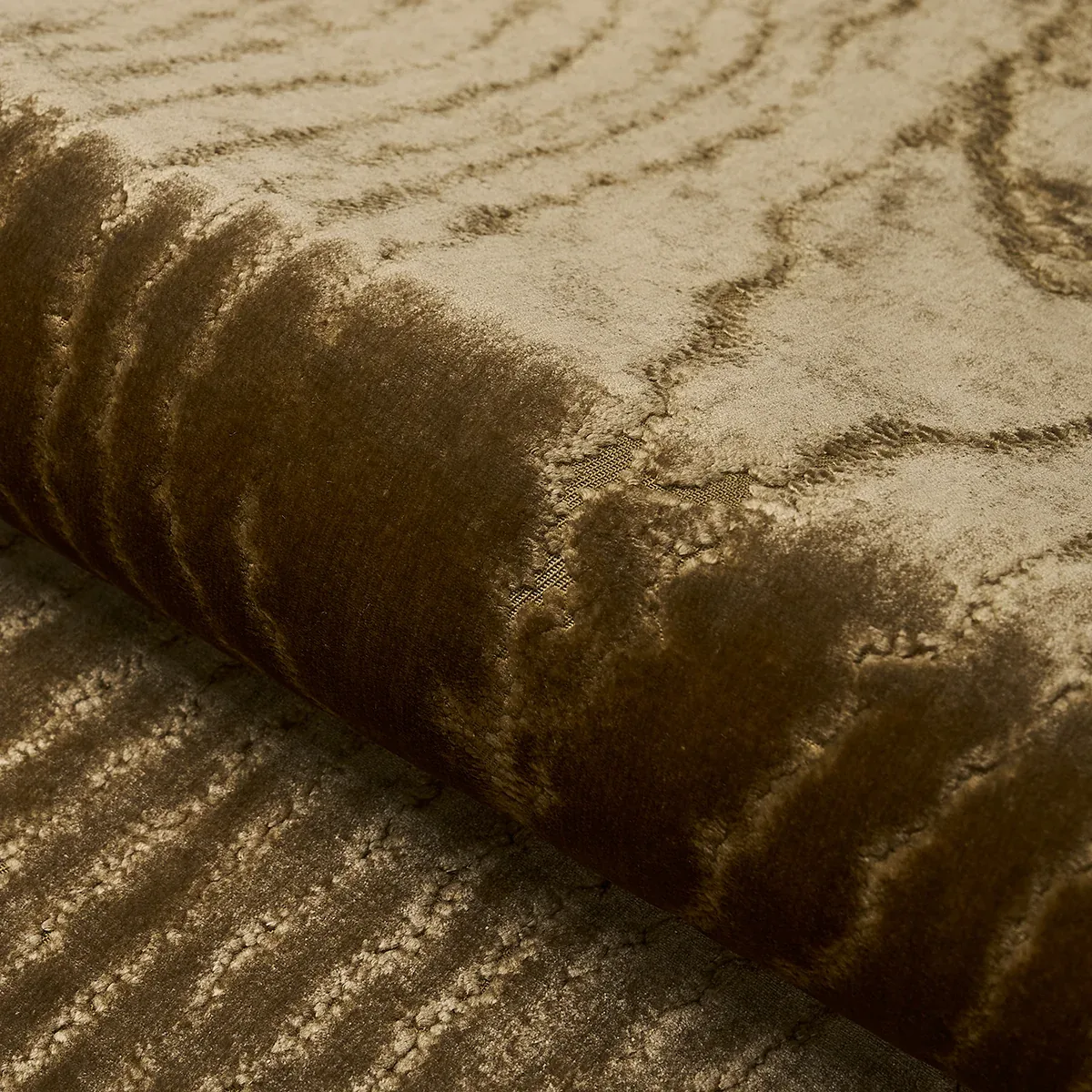 MARISA MOIRE VELVET Fabric – CAMEL | Schumacher | Wallpaper MARISA MOIRE VELVET fabric CAMEL color by Schumacher
