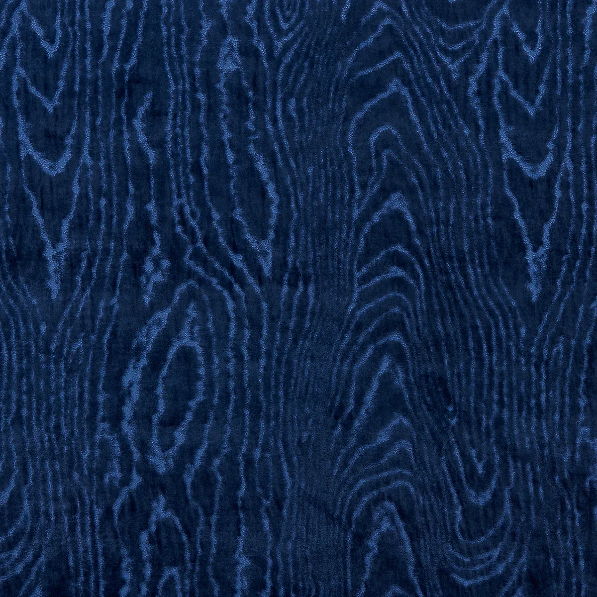 MARISA MOIRE VELVET fabric LAPIS color by Schumacher
