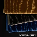 MARISA MOIRE VELVET Fabric – SMOKE | Schumacher | Wallpaper MARISA MOIRE VELVET fabric SMOKE color by Schumacher