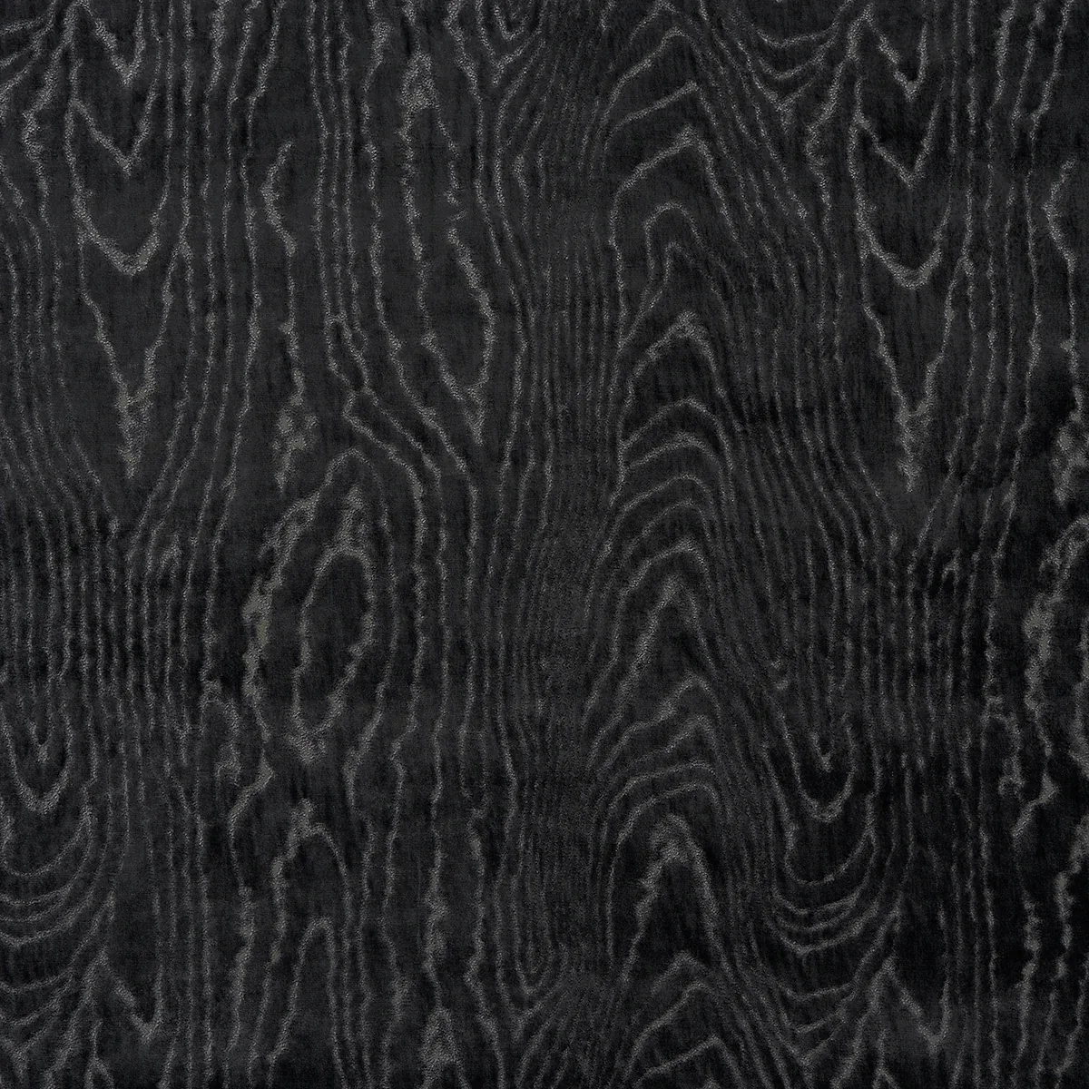 MARISA MOIRE VELVET fabric SMOKE color by Schumacher