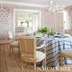 MARKIE STRIPE Fabric – COBALT | Schumacher | Wallpaper Twins MARKIE STRIPE fabric COBALT color by Schumacher