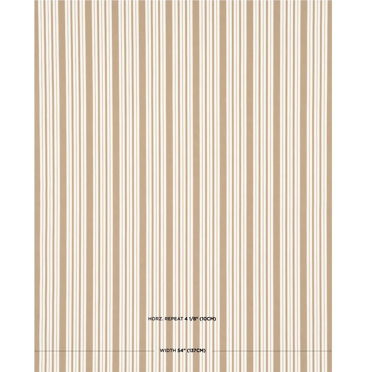 MARKIE STRIPE fabric NEUTRAL color by Schumacher