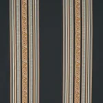 MARKOVA STRIPE fabric BLACK color by Schumacher