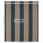 MARKOVA STRIPE fabric BLACK color by Schumacher