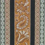 MARKOVA STRIPE fabric BLACK color by Schumacher