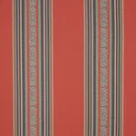 MARKOVA STRIPE fabric RED color by Schumacher