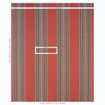 MARKOVA STRIPE fabric RED color by Schumacher