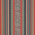 MARKOVA STRIPE fabric RED color by Schumacher