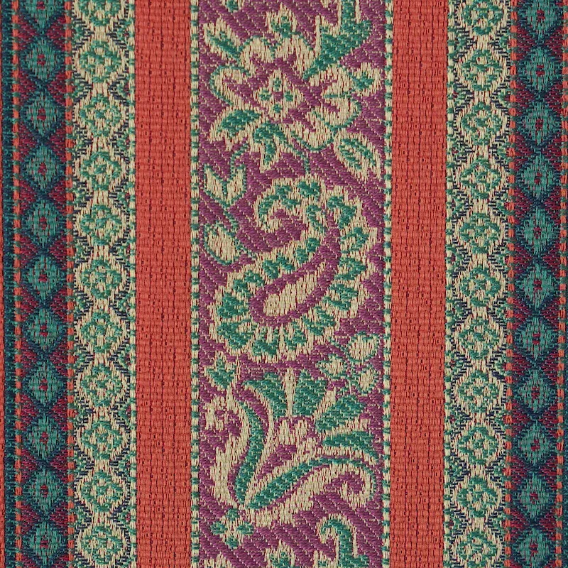 MARKOVA STRIPE fabric RED color by Schumacher