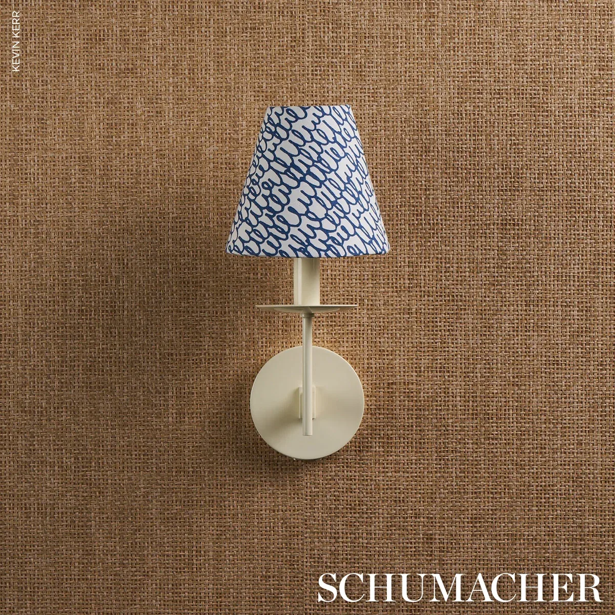 MARLOWE fabric NAVY color by Schumacher