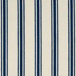 MARQUET TICKING STRIPE Fabric – NAVY | Schumacher | Wallpape MARQUET TICKING STRIPE fabric NAVY color by Schumacher