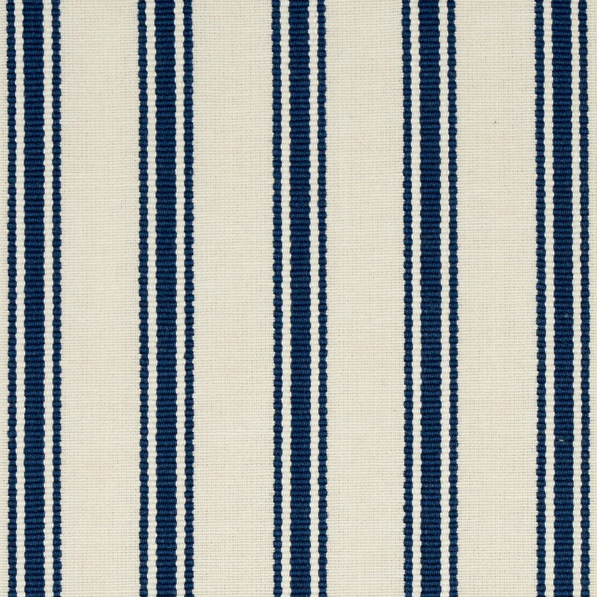 MARQUET TICKING STRIPE Fabric – NAVY | Schumacher | Wallpape MARQUET TICKING STRIPE fabric NAVY color by Schumacher
