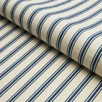 MARQUET TICKING STRIPE Fabric – NAVY | Schumacher | Wallpape MARQUET TICKING STRIPE fabric NAVY color by Schumacher
