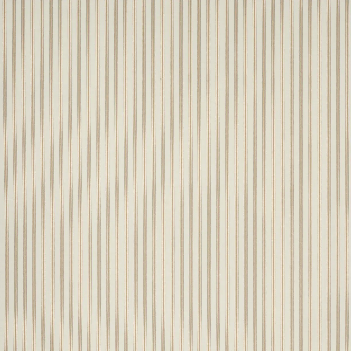 MARQUET TICKING STRIPE fabric SAND color by Schumacher
