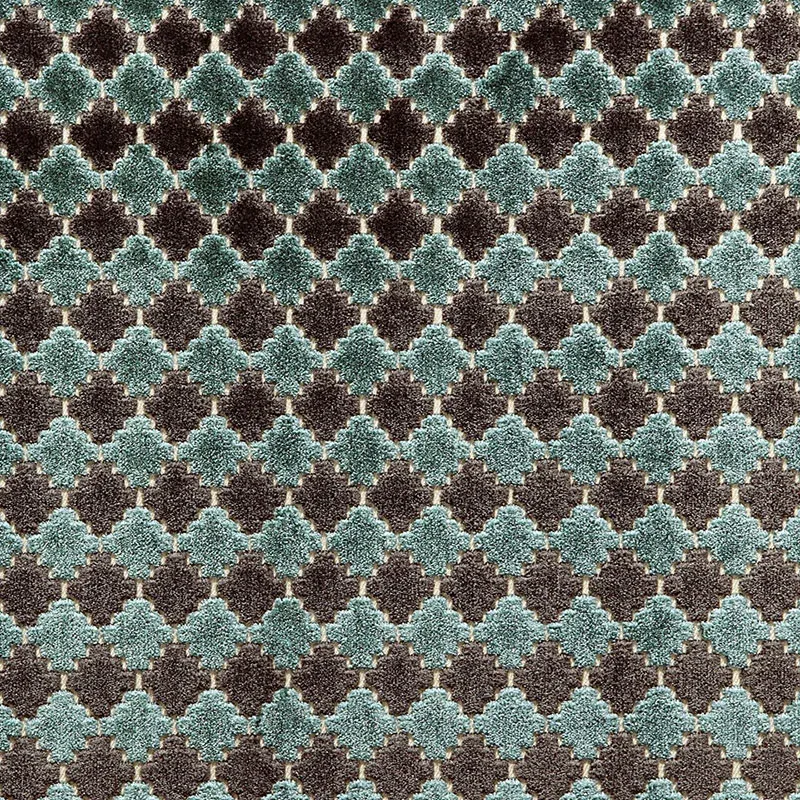 MARRAKESH VELVET fabric RIVER color by Schumacher