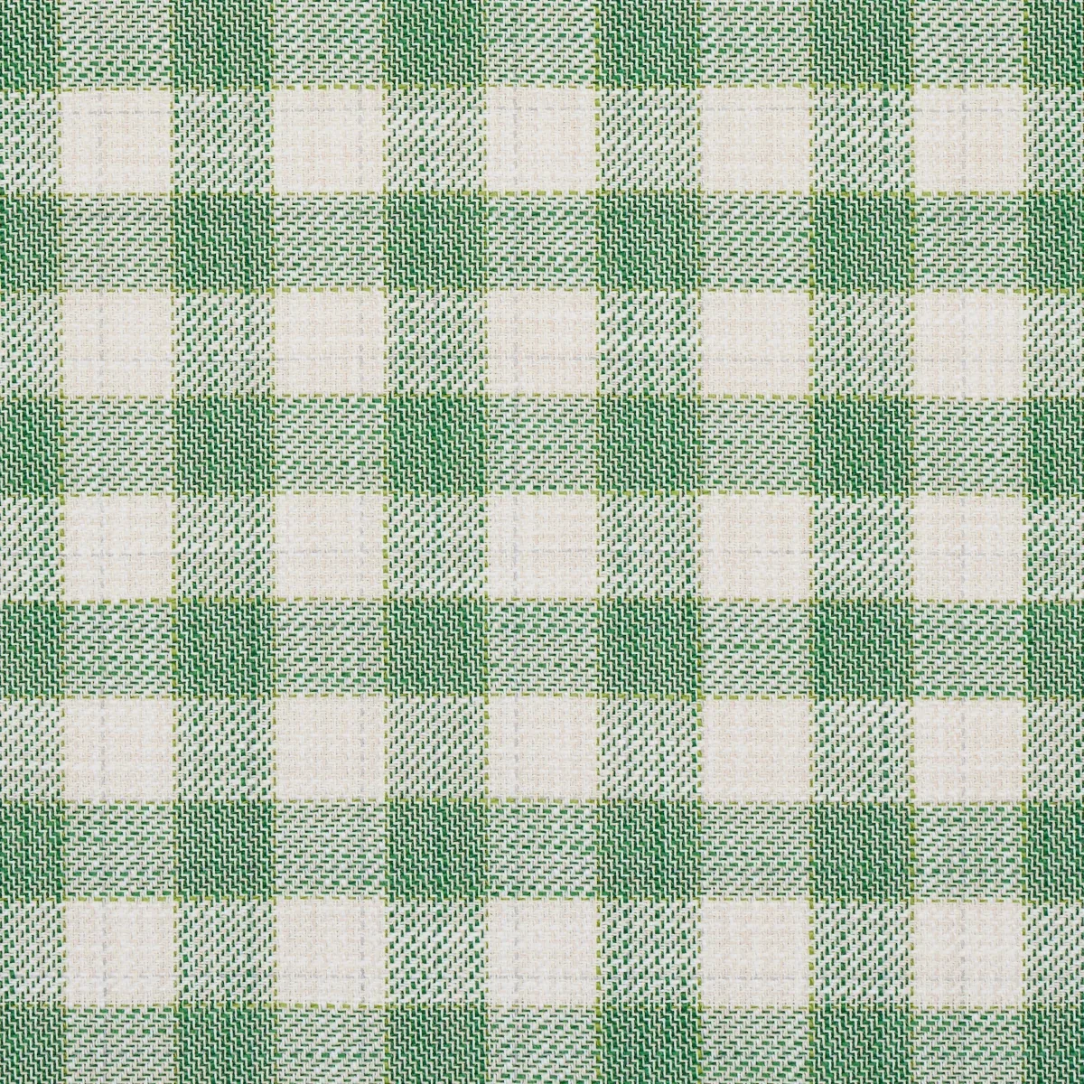 MARTINA PLAID INDOOR/OUTDOOR fabric GREEN color by Schumacher