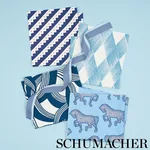 MARTINGALE fabric BLUE color by Schumacher