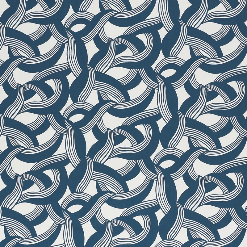 MARTINGALE fabric BLUE color by Schumacher