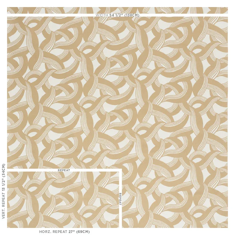 MARTINGALE Fabric – NATURAL | Schumacher | Wallpaper Twins MARTINGALE fabric NATURAL color by Schumacher