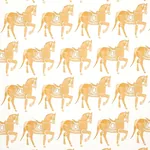 Marwari Horse fabric MUSTARD color by Schumacher