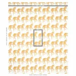 Marwari Horse fabric MUSTARD color by Schumacher