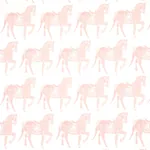Marwari Horse fabric PINK color by Schumacher
